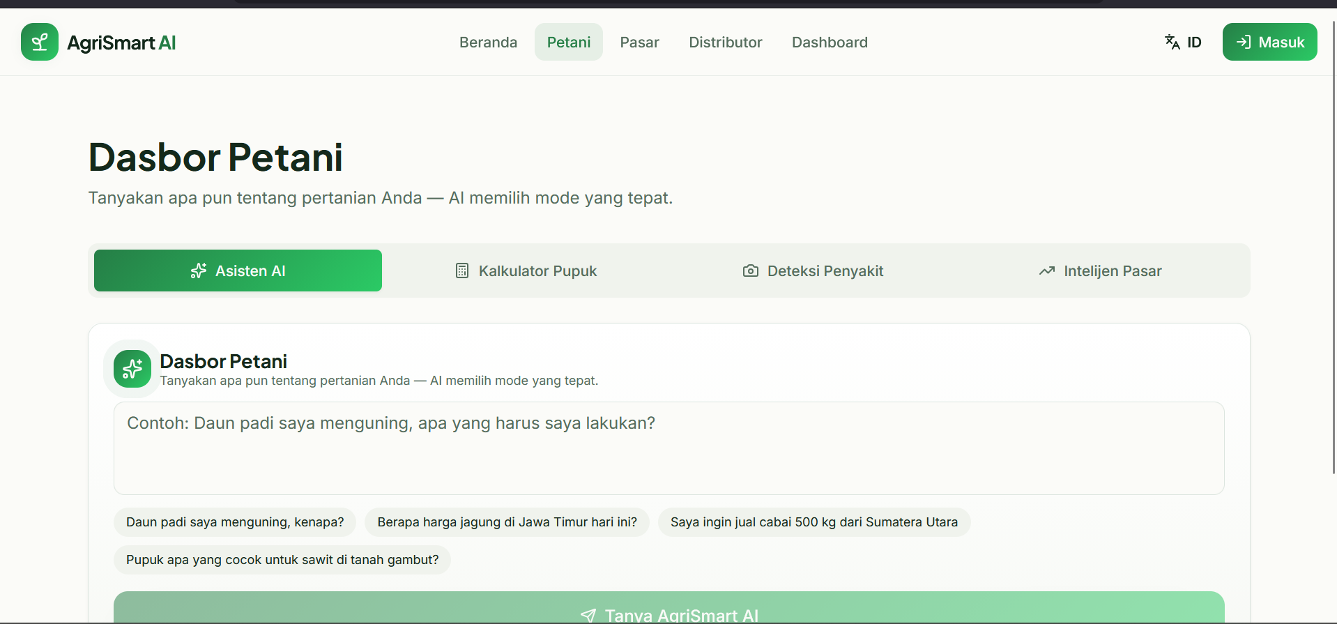Chatbot Pertanian